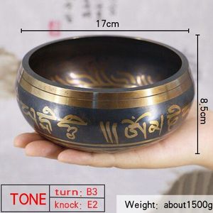 Nepal Handgemaakte Boeddha Geluid Kom Geluid Therapie Yoga Meditatie Klankschaal Tibet Gebed Kom Metal Craft Home Decor Ornamenten