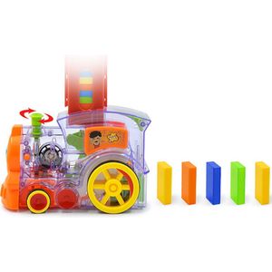 1 Set Elektrische Domino Trein Speelgoed Vroege Onderwijs Speelgoed Educatief Speelbal Voor Kids Kinderen Peuters Withoout Batterij