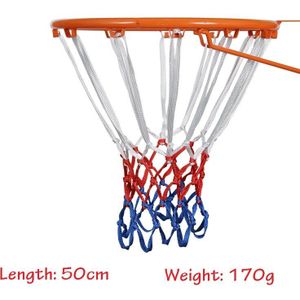 50Cm Basketbal Velg Mesh Netto Duurzaam Basketbal Netto Heavy Duty Nylon Net Hoop Doel Velg Mesh Past Standaard Basketbal velgen