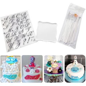 Transparante Diy Brief Stempel Cookie Cake Chocolade Snoep Bakken Tool Decor Mold