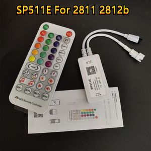 SP511E Wifi Muziek Led Controller Voor WS2812b WS2811 Adresseerbare Pixel Rgb Led Strip Dual Output Alexa Smart Voice App Controle