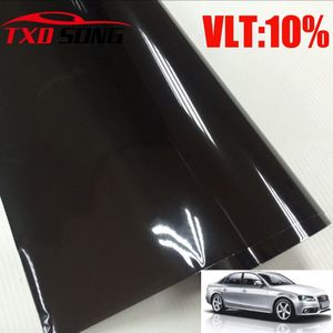 50X300 CM (1.64FTx9.84ft) VLT: 10% Auto Window solar film voor car window UV Beschermen met Zwart 5%, 15% 20% 25% 30% 35% 40% 45% voor Optie