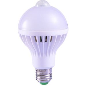 E27 Smart Led Nachtlampje Lamp met Bewegingssensor Gloeilamp 220V 5/7/9/12 /18W PIR Sensor Plafond Lampen voor Thuis Trap Gangen
