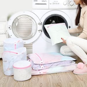 Luluhut wasserij tassen voor wasmachines nylon mesh wasmand voor kleding bras sokken opvouwbare beschermen waszak
