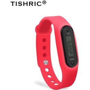 Tishric Waterdichte Fitness Armband Stappenteller Digitale Lcd Tracker Monitor Calorie Stap Couter Sport Gezondheid Polsband Mannen/Vrouwen