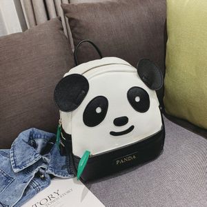 Koreaanse Stijl Mini Kleuterschool Rugzak voor Meisjes Panda Kids Leuke Boekentas PU Lederen Rugzak