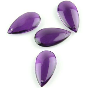 38 Mm/50 Mm Dark Purple Water Prisma Voor Verlichting Kristallen Kroonluchter Suncatcher Ornament Verlichting Lamp Opknoping Decoratie