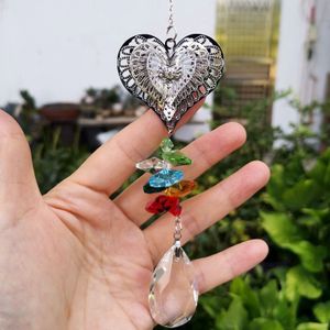 Crystal Suncatcher Metalen Ornamenten Opknoping Hanger Kroonluchter Onderdelen Facet Prisma Chakra Zon Catcher Thuis Venster Xmas Decoratie