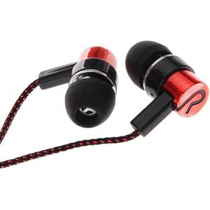 Draagbare Universele 3.5mm Gevlochten Zware Bas In-Ear Wired Muziek Oortelefoon Voor Telefoon