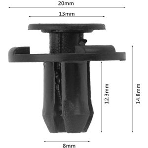 50Pcs 11619 8Mm Plastic Auto Interieur Trim Card Panel Vaste Klem Deur Sluiting Gesp Voor Voor Infiniti