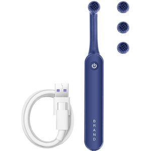 Elektrische Sonische Tandenborstel Usb Oplaadbare Roterende Smart Timer Volwassen Kinderen Waterdichte Gebitsreiniging 3 Vervanging Heads 50
