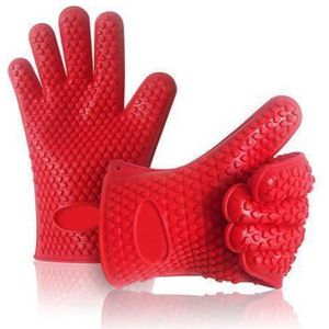 Hittebestendige Handschoenen 1 Paar Silicone Anti-Brandwonden Keuken Handschoen Hittebestendige Dikke Bbq Grill Ovenwanten Keuken accessoires