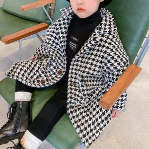 Bb Jongens Fleece Dikke Warme Jas Mid-Lengte Kinderen Koreaanse Stijl Winter Westerse Stijl Top Kinderen kleding