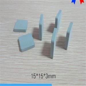 Siliciumcarbide keramische koellichaam 15*15*2/3/5mm kan worden gelijmd top box cooling speciale high power warmtegeleiding
