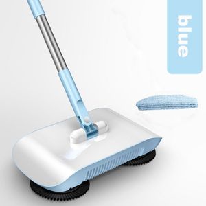 Factory Direct Hand Push Mop Veegmachine Alle-In-een Mop Veegmachine Magische Bezem Stoffer Rvs Veegmachine huis Schoonmaken