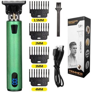 2021NEW Elektrische Lcd Tondeuse Trimmer Voor Mannen Oplaadbare Scheerapparaat Baard Kapper Haar Snijmachine Vier-Kleur