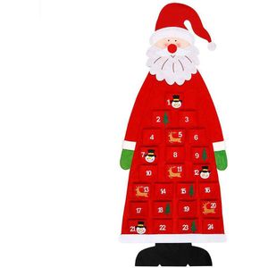 Interessante Festival Advent Kalender Kerstman Nieuwjaar Ornamenten Opknoping Decoraties Voor Home Office Grijs Rood Willekeurig Patroon