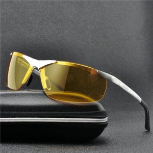 MINCL Nachtzicht Bril voor Night Driving Auto Driver Bril Anti-Glare Gele Zonnebril Mannen Gepolariseerde Brillen UV400 NX