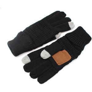 Winter Mens Winter Vijf Vingers Wollen Gebreide Handschoenen Dames Warm Touch Screen Outdoor Rijden Handschoenen
