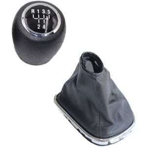 Chroom & Leather & Plastic Auto Shift Pookknop Hendel Gaitor Boot Cover Voor Chevrolet Chevy Cruze