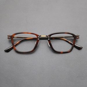 Luxe Titanium Brilmontuur Mannen Optische Bijziendheid Prescription Acetaat Brillen Frame Vrouwen Brillen