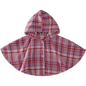 Focusnorm Lente Herfst Baby Meisjes Jongens Plaid Mantel Jas Lange Mouwen Single Breasted Hooded Casual Warm Tops