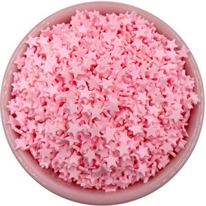 50G Polymeer Zachte Klei Sprinkles Voor Ambachten Kleurrijke Star Vorm Tiny Leuke Plastic Klei Modder Deeltjes Diy Slime accessoires