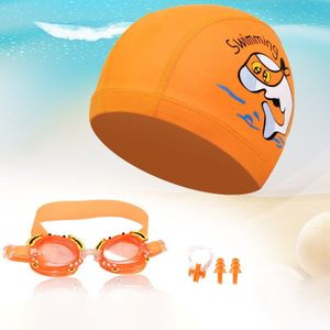 Zomer Kinderen Zwemmen Bril Cartoon Kids Zwemmen Caps Ear Plug Professionele Vis Krab Eyewear Waterdicht Zwembril