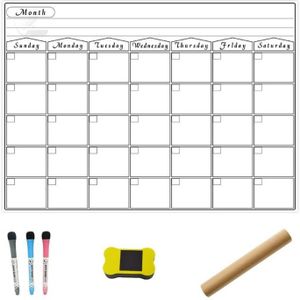 A3 Magnetische Maandelijkse Planner Whiteboard Kalender Koelkastmagneet Uitwisbare Flexibele Bericht Tekening Koelkast Bulletin