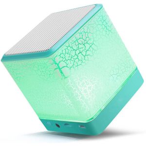 Draadloze Mini Bluetooth Speaker Kleurrijke Licht Scheuren Subwoofer voor TF Card Gesproken Aanwijzingen Handsfree Droproof Stofdicht Speaker