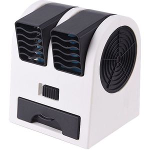 dubbele luchtuitlaat mini fan Bladloze cooling stille geur kleine ventilator draagbare USB desktop kleine ventilator Geur fan #2A08