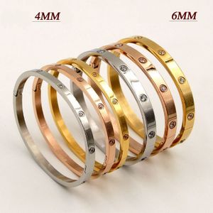 Classic Armbanden Dames Titanium Rvs Armbanden Zirconia Vrouw Sieraden