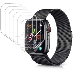 Screen Protector Voor Apple Horloge 44Mm Serie 4/5 Max Dekking Bubble-Gratis Anti-Kras Iwatch 40Mm flexibele Hd Tpu Clear Film