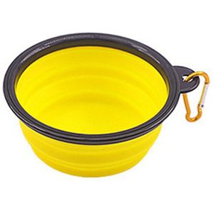 Portable Foldable Bowl Collapsible Cat Dog Food Feeding Dishes Puppy Water Bowl Outdoor Travel Pet Silicone Feeder