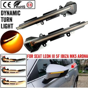 Dynamische Blinker Voor Seat Leon Iii MK3 5F Ibiza Kj Mk5 V Arona Led richtingaanwijzer Spiegel Lampje