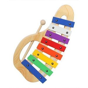 Onbeperkt Glockenspiel Xylofoon, Handgemaakte Precision Afgestemd Muziekinstrument Omvat Stevige Houten Mallet-Muziek