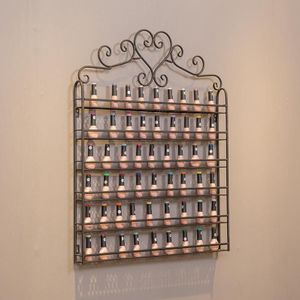 Nail rubber nagellak nail plank smeedijzeren cosmetica muur opknoping display rack display plank opbergrek