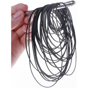 50 Stks/zak 1Mm Universele Mix Cassette Tape Machine Riemen Diverse Gemeenschappelijke Platte Rubber Riem 45-130Mm Voor recorders Walkman Dvd