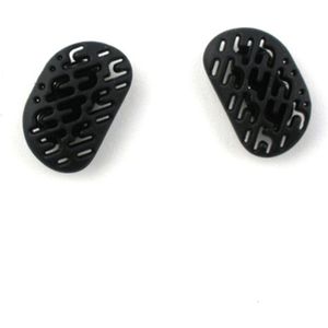 2 Pairs Zwart Siliconen Zonnebril Zachte Neus Pads Hollow Out Ademend Comfortabele Bril Anti-Slip Pad