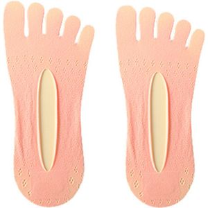 Fluwelen Vijf-Teen Sokken Mesh Ultra Low Cut Liner Met Gel Tab Ademende Dunne Vijf-Teen Sokken Onzichtbare sokken Voor Vrouwen Zomer B99