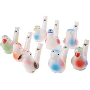 Keramische Vogel Fluitje Vintage Stijl Water Grasmus Kind Kid