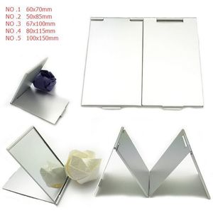 Make-Up Spiegel Draagbare Ronde Gevouwen Compact Pocket Hand Spiegel Maken Up