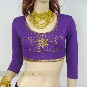 Vrouwen Buikdans Kostuum Pailletten Kralen Beha Top Vest Blouse Buikdans Training Wear Tops 9 Kleuren