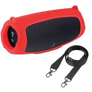Outdoor Reizen Silicone Case Cover Skin Met Riem Voor Jbl Lading 5 Draagbare Draadloze Bluetooth-Compatibel Speaker