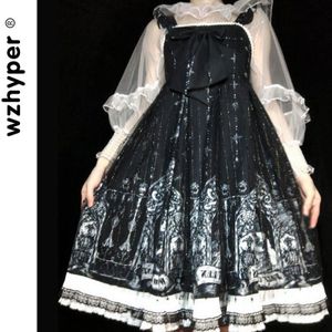 Zwarte Gothic Jsk Lolita Jurk Zachte Sisiter Victoriaanse Middeleeuwse Kanten Jurk Vrouwen Prinses Jurk Halloween Kostuum Voor Meisje