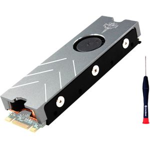 Jeyi Cooling Oorlogsschip Xiaolong Pro M.2 Ssd Koeler Voor Nvme Voor Ngff Pwm Fan Alu Plaat Thermische Geleidbaarheid Silicon Heatsink