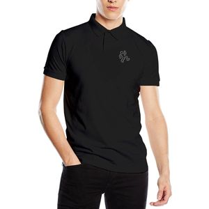 NOISYDESIGNS Polo Shirts Mannen Prints Korte Mouw Zwart Trun-over Kraag Mannelijke Business Top Polo Para Hombre camisa