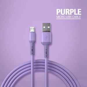 Rock 3A Micro Usb Kabel Voor Xiaomi Redmi Note 5 Pro Android Mobiele Telefoon Datakabel Voor Samsung S7 J7 microusb Charger Usb-kabel