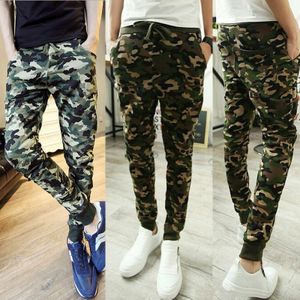 Men Camo Casual Pants Joggers Slim Fit Skinny Casual Pencil Long Trousers