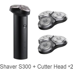 Originele Xiaomi Mijia Elektrische Scheerapparaat S300 Scheermes Voor Mannen IPX7 Waterdicht Wasbaar 3 Hoofd Scheren Handig Baard Trimmer